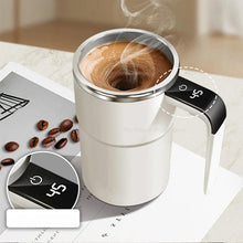 Load image into Gallery viewer, Rechargeable Self-Stirring Coffee Mug – Portable Electric Stainless Steel Mixer with Magnetic Rotation for Effortless Brewing