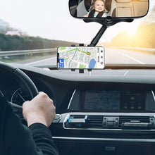 Load image into Gallery viewer, Universal Car Rearview Mirror Hands Free Phone Holder