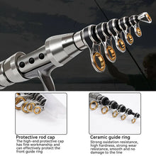 Load image into Gallery viewer, Carbon Fiber Telescopic Fishing Rod Pole Reel Combo Sea Saltwater Freshwater
