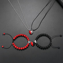 Load image into Gallery viewer, Valentine's Magnetic Heart Couple's Necklace And Bracelet Gift Set