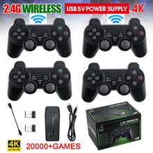Load image into Gallery viewer, HDMI 4K TV Game Stick Console | 64GB with 20,000+ Retro Games & 2 Wireless Gamepads