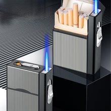 Load image into Gallery viewer, Metal Cigarette Case With Lighter