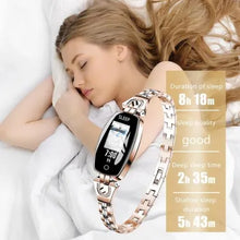 Load image into Gallery viewer, Waterproof Smart Fitness Bracelet w/ HR &amp; BP Monitor For Women

