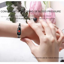 Load image into Gallery viewer, Waterproof Smart Fitness Bracelet w/ HR &amp; BP Monitor For Women
