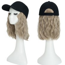 Load image into Gallery viewer, Heat Resistant Synthetic Wavy Wig Extension Baseball Cap

