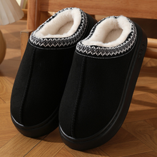 Load image into Gallery viewer, Fluffy Insole Platform Slippers Winter Slip On Faux Fur Shoes
