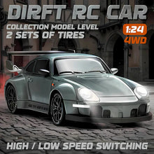 Load image into Gallery viewer, Retro Drift Master – 4WD RC Car with LED Lights
