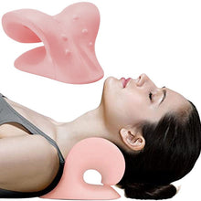 Load image into Gallery viewer, Neck Stretcher Cervical Chiropractic Traction Device Pillow for Pain Relief
