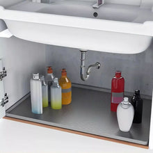 Load image into Gallery viewer, Large Under Kitchen Sink Mat Silicone Protective Liner
