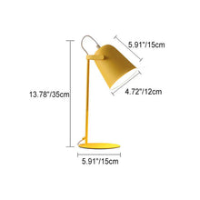Load image into Gallery viewer, Nordic Macaron Color Creative Iron Bucket Design Light Table Lamp
