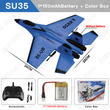 Load image into Gallery viewer, RC Plane SU35 2.4G With LED Lights Aircraft Remote Control Flying Model Glider Airplane SU57
