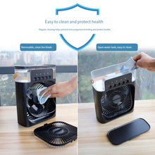 Load image into Gallery viewer, Spray Small Fan Five Hole Humidification Small Refrigeration Air Conditioner Mini Fan Water Cooled Silent Air Cooler
