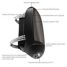 Load image into Gallery viewer, Professional Vibration Massager Barbershop Cordless Handheld Heat Massager USB Charging Body Neck Back Head Face Massager
