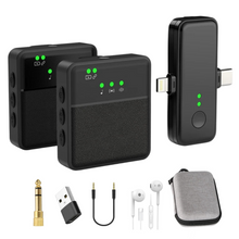 Load image into Gallery viewer, Wireless Bluetooth Lavalier Lapel Microphone
