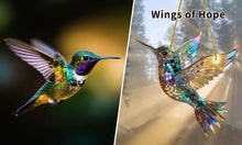 Load image into Gallery viewer, Hummingbird Suncatcher Colorful Window Hanging
