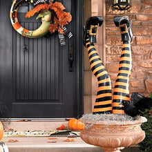 Load image into Gallery viewer, Witch Leg Stakes, Set Of Two Yard Halloween Decoration
