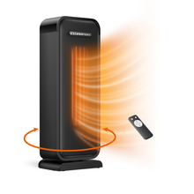 Load image into Gallery viewer, Space Heater Indoor Portable Office Heater Adjustable Thermostat 1500W
