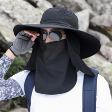 Load image into Gallery viewer, Breathable Wide Brim Outdoor Sun Protection Fishing Hat
