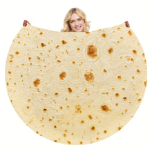 Load image into Gallery viewer, Burrito Tortilla Food Throw Blanket
