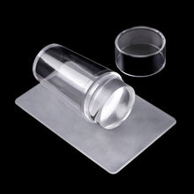 Load image into Gallery viewer, Silicone Transparent Nail Stamper with Scraper
