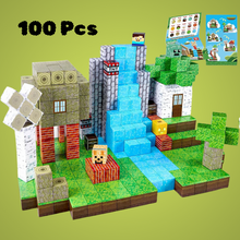 Load image into Gallery viewer, Magnetic Building Blocks | 100-Piece STEM Toy Set
