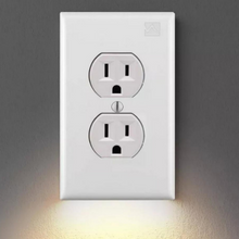 Load image into Gallery viewer, Double Wall Plug Socket LED Hallway Night Light Combo
