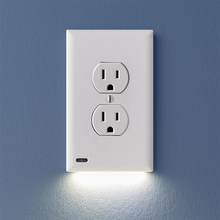 Load image into Gallery viewer, Double Wall Plug Socket LED Hallway Night Light Combo

