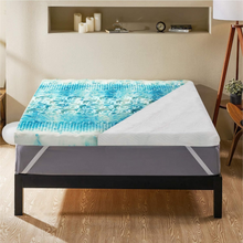 Load image into Gallery viewer, Premium Cooling Egg Crate Foam Mattress Topper
