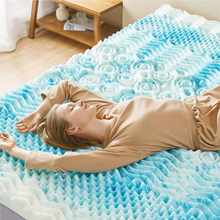 Load image into Gallery viewer, Premium Cooling Egg Crate Foam Mattress Topper
