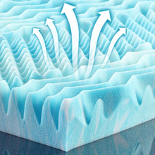 Load image into Gallery viewer, Premium Cooling Egg Crate Foam Mattress Topper
