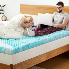 Load image into Gallery viewer, Premium Cooling Egg Crate Foam Mattress Topper
