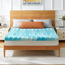Load image into Gallery viewer, Premium Cooling Egg Crate Foam Mattress Topper
