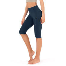Load image into Gallery viewer, Ladies Capri Cotton Pants Leggings with Pockets
