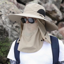 Load image into Gallery viewer, Breathable Wide Brim Outdoor Sun Protection Fishing Hat
