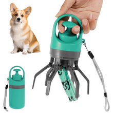 Load image into Gallery viewer, Dog Poop Picker Upper Claw with Garbage Bag Dispenser
