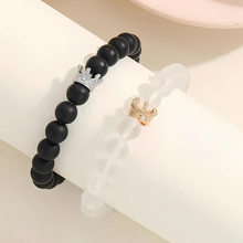 Load image into Gallery viewer, Glow Heart Magnetic Couples Gift Bracelet

