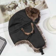 Load image into Gallery viewer, Cozy Faux Fur Winter Earflap Aviator Ski Hat
