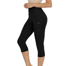 Load image into Gallery viewer, Ladies Capri Cotton Pants Leggings with Pockets
