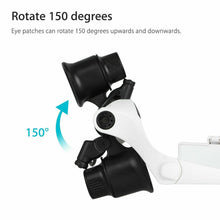Load image into Gallery viewer, Headband Head Magnifier 8 Lens LED Light Jeweler Glasses
