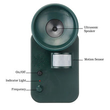 Load image into Gallery viewer, 5000sqft 9v Dc Ultra Sonic Cordless Pest Animal Repeller Outdoor Safely Repel Various Animal
