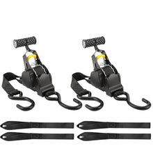 Load image into Gallery viewer, 2-set Retractable Ratchet Straps
