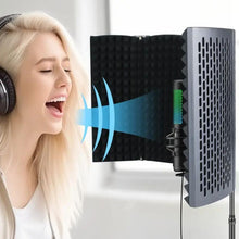 Load image into Gallery viewer, Voice Recording Sound Isolation Booth Noise Shield
