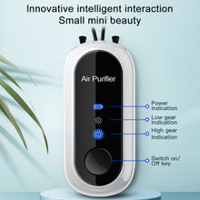 Load image into Gallery viewer, Personal Mini Air Purifier Necklace | Wearable Air Purifier with USB Charging
