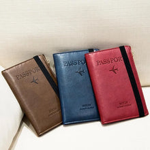 Load image into Gallery viewer, RFID Blocking Leather Card Wallet Travel Multifunctional Passport Case Wallet
