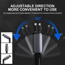 Load image into Gallery viewer, 4 In 1 Retractable Car Charger
