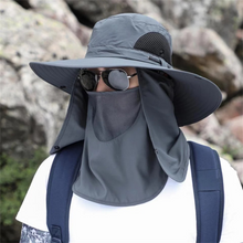Load image into Gallery viewer, Breathable Wide Brim Outdoor Sun Protection Fishing Hat
