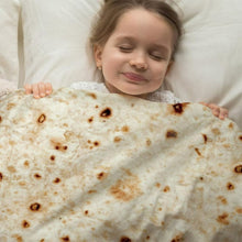 Load image into Gallery viewer, Burrito Tortilla Food Throw Blanket
