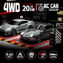 Load image into Gallery viewer, Retro Drift Master – 4WD RC Car with LED Lights
