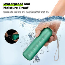 Load image into Gallery viewer, Aluminum 7 Days Portable Pill Organizer for Travel, Pill Box Pill Container
