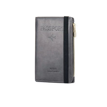 Load image into Gallery viewer, RFID Blocking Leather Card Wallet Travel Multifunctional Passport Case Wallet
